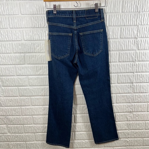 AMO Bella High Rise Slight Boot Jeans in Indie Blue NWT 25 - Picture 7 of 8